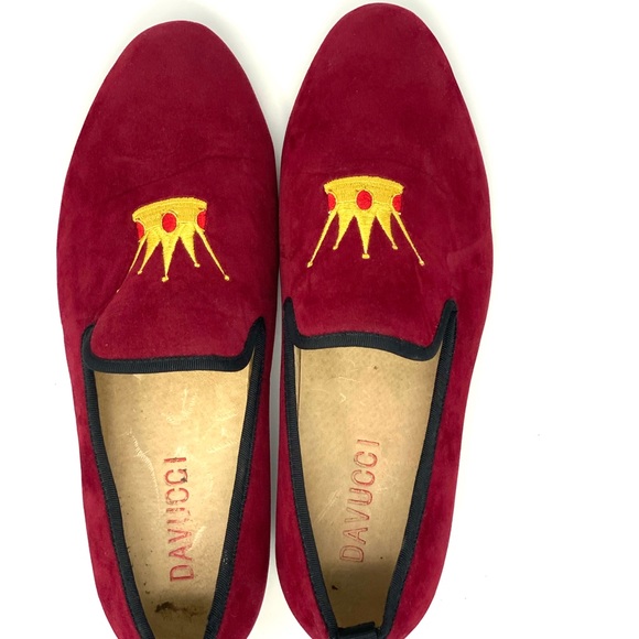 Davucci Red Velvet Slippers - Picture 7 of 7